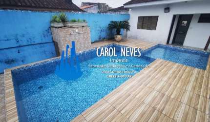 CASA 3 DORMITORIOS 1 SUITE LADO PRAIA FINANCIAMENTO BANCARIO MONGAGUA