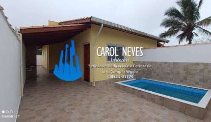CASA NOVA 2 DORMITORIOS 1 SUITE LADO PRAIA FINANCIAMENTO BANCARIO ITANHAEM