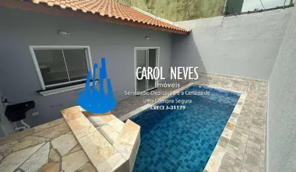 CASA NOVA 2 DORMITORIOS FINANCIAMENTO  LADO PISTA ANCHIETA MONGAGUA