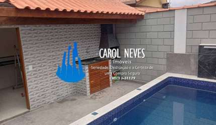 CASA 2 DORMITORIOS 1 SUITE PISCINA LADO PRAIA FINANCIAMENTO ITANHAEM