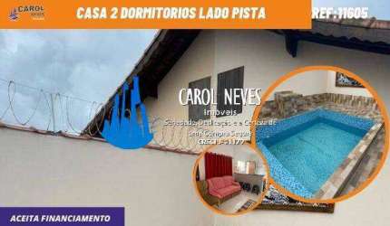 CASA 2 DORMITORIOS LADO PISTA FINANCIAMENTO BANCARIO MONGAGUA
