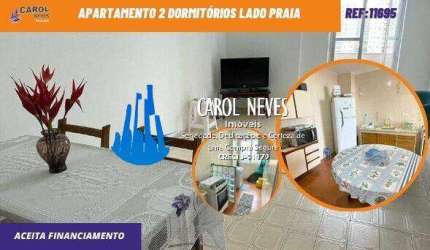 APARTAMENTO 2 DORMITÓRIOS LADO PRAIA CENTRO MONGAGUA