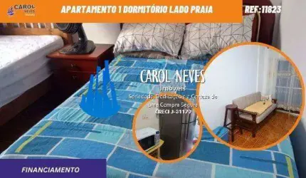 APARTAMENTO 1 DORMITORIO FRENTE MAR FINANCIAMENTO BANCARIO MONGAGUA