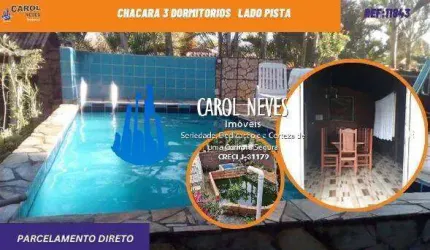 CHACARA 3 DORMITORIO PARCELAMENTO DIRETO LADO PISTA ITANHAEM