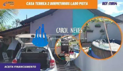 CASA TERREA 2 DORMITORIOS LADO PISTA FINANCIAMENTO BANCARIO MONGAGUA