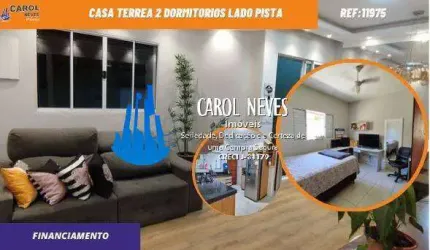 CASA TERREA 2 DORMITORIOS LADO PISTA FINANCIAMENTO BANCARIO ITANHAEM