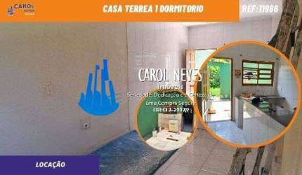 CASA TERREA 1 DORMITORIO LOCAÇAO DEFINITIVA LADO PISTA ITANHAEM
