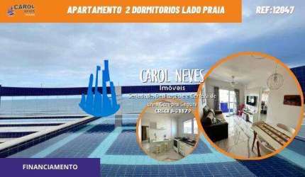 APARTAMENTO 2 DORMITORIOS PISCINA LADO PRAIA FINANCIAMENTO MONGAGUA