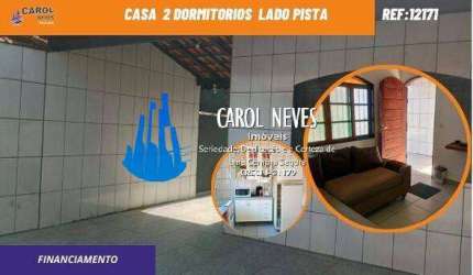 CASA 2 DORMITORIOS SUITE LADO PISTA FINANCIAMENTO MONGAGUA