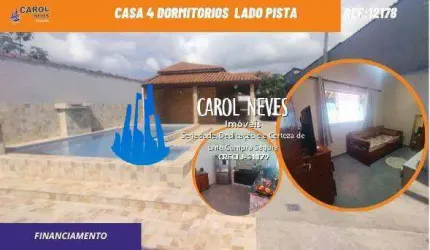 CASA 5 DORMITORIOS PISCINA LADO PISTA FINANCIAMENTO MONGAGUA