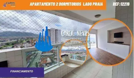 APARTAMENTO 2 DORMITORIOS SUITE LADO PRAIA FINANCIAMENTO MONGAGUA