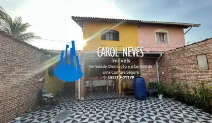 SOBRADO 3 DORMITORIOS LADO PRAIA FINANCIAMENTO BANCÁRIO MONGAGUA
