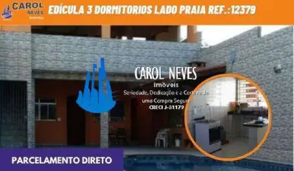 EDICULA 3 DORMITORIOS PISCINA LADO PRAIA MONGAGUA
