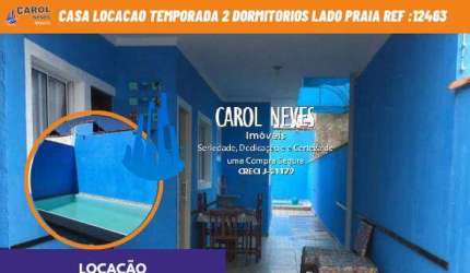 CASA LOCACAO TEMPORADA 2 DORMITORIOS PISCINA LADO PRAIA ITANHAEM