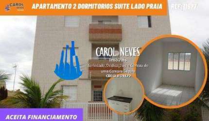 APARTAMENTO 2 DORMITORIOS SUITE LADO PRAIA FINANCIAMENTO BANCARIO MONGAGUA