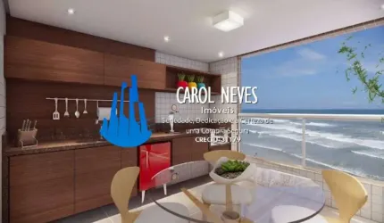 APARTAMENTO PÉ NA AREIA 2 DORMITÓRIOS SUÍTE PARCELAMENTO DIRETO MONGAGUÁ