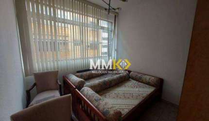Apartamento com 1 dormitório à venda, 72 m² no Gonzaga - Santos/SP