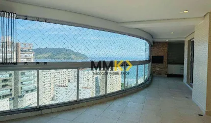 Cap Ferrat, andar alto e vista mar com 4 dormitórios, 204 m² - venda por R$ 3.300.000 ou aluguel por R$ 18.000/mês - Embaré - Santos/SP