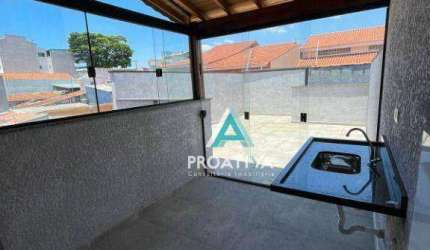 Cobertura com 2 dormitórios à venda, 94 m²  - Utinga - Santo André/SP
