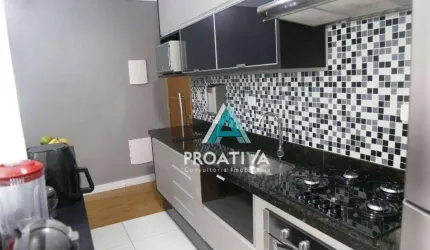 Apartamento com 2 dormitórios à venda, 56 m² - Vila Scarpelli - Santo André/SP