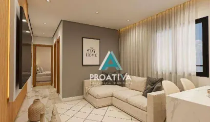 Apartamento Garden com 2 dormitórios à venda, 55 m² - Campestre - Santo André/SP