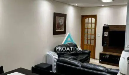 Apartamento com 3 dormitórios à venda, 89 m²- Campestre - Santo André/SP