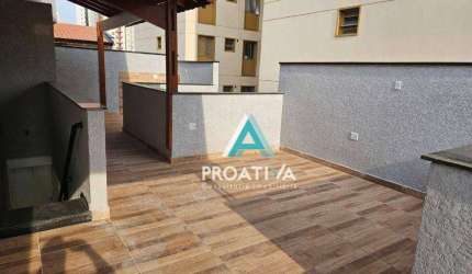 Cobertura com 2 dormitórios à venda, 90 m² - Vila Bastos - Santo André/SP
