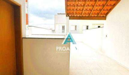 Cobertura com elevador 2 dormitórios à venda, 106 m² - Vila Curuçá - Santo André/SP