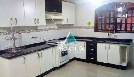Sobrado com 4 dormitórios à venda, 159 m²  - Vila Camilópolis - Santo André/SP