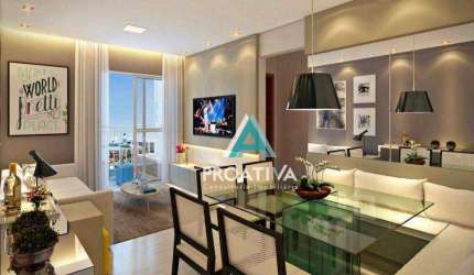 Apartamento com 2 dormitórios à venda, 64 m²- Campestre - Santo André/SP
