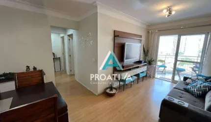 Apartamento com 3 dormitórios à venda, 84m²  - Vila Valparaíso - Santo André/SP