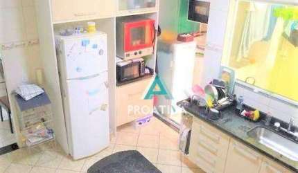Apartamento com 3 dormitórios à venda, 91 m²- Vila Valparaíso - Santo André/SP
