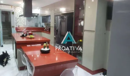 Sobrado com 3 dormitórios à venda, 168 m² - Vila Valparaíso - Santo André/SP