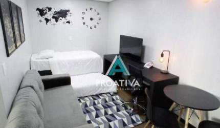 Flat com 1 dormitório à venda, 44 m² - Centro - Santo André/SP