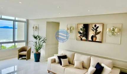 Apartamento para venda na orla de Santos com vista mar