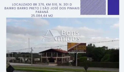 Terreno comercial à venda na Rodovia BR-376, 301 D, Barro Preto, São José dos Pinhais por R$ 7.839.000