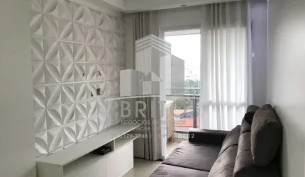 Apartamento com 02 dormitórios sendo 01 suíte, sala integrada com a cozinha, 01 banheiro, terraço grill envidraçado, área de serviço e 01 vaga