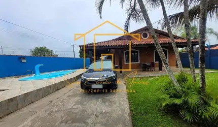 Casa para Venda em Itanhaém, Jardim Grandesp, 4 dormitórios, 1 suíte, 3 banheiros, 5 vagas