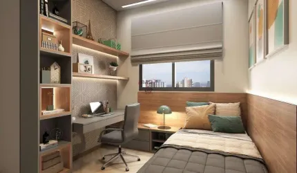 3 dormitorios, sendo 1 suite 2 vagas