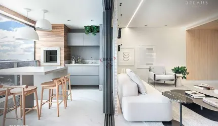 Apartamento com 3 dormitorios,, 1 suite, 2 vagas, Ecoville.