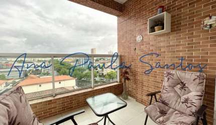 OPORTUNIDADE IMPERDÍVEL! Apartamento arejado e iluminado de 1 dorm com sacada e lazer completo a venda no Macuco em Santos – SP