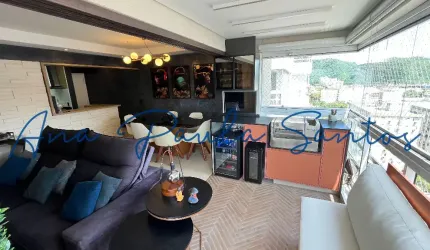OPORTUNIDADE ÚNICA NO PORTO PANORAMA! Maravilhoso apartamento de 3 dorms (1 suíte) com varanda gourmet, a venda na Vila Belmiro em  Santos - SP