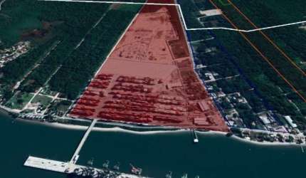 Terreno comercial para alugar na rua 2760 com a tucuna  quadra inteira, Pontal, Itapoá por R$ 1.000.000