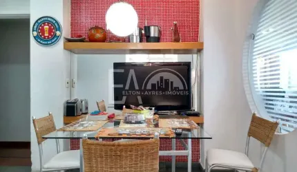 Apartamento vista mar 1 quartos com 3 suítes e 1 closet, 1 quarto Home office,  1 sala, 1 cozinha 1 área de serviço - 50 metros da praia