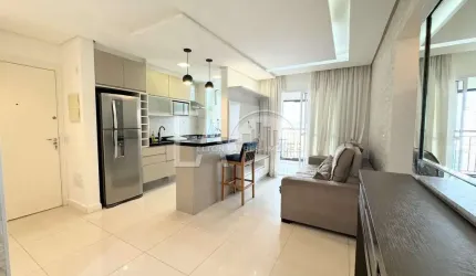 Apartamento mobiliado com 2 dormitórios para alugar em Santos