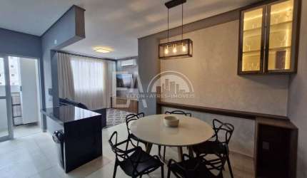Apartamento novo, 2 dormitórios mobiliado para alugar em Santos