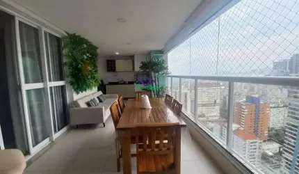 Apartamento para Venda em Santos, Gonzaga, 3 dormitórios, 3 suítes, 5 banheiros, 2 vagas