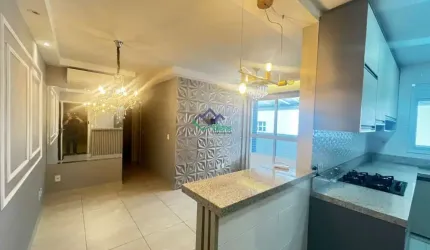 Apartamento para Locação em Santos, Ponta da Praia, 2 dormitórios, 1 suíte, 3 banheiros, 1 vaga