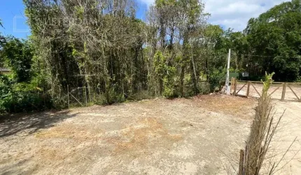 TERRENO LIMPO, ATERRADO, CERCADO COM TELA, PRONTO PARA CONSTRUIR.