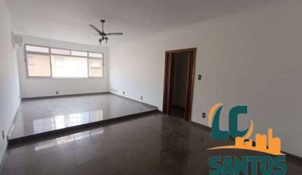 Apartamento com 3 quartos para alugar na Rua Oswaldo Cruz, 525, Boqueirão, Santos, 183 m2 por R$ 5.500